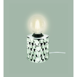 Stiltalent by toom® Tischleuchte 'Hollow' grau Ø 11 cm