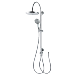 Breuer Duschsystem 'Aquamaxx 200' chromfarben runde Kopfbrause, für separate Armatur