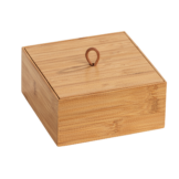 Wenko Aufbewahrungsbox 'Terra' Bambus mit Deckel 15 x 15 x 7 cm