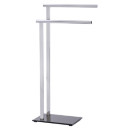 Wenko Handtuchständer 'Lava' Edelstahl glänzend 2 Stangen 42 x 20 x 81 cm