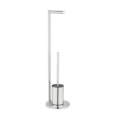 Wenko Stand WC-Garnitur 'Ferla' 2-in-1 edelstahlfarben glänzend