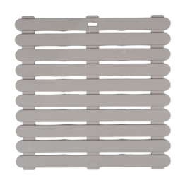 Wenko Duschmatte 'Indoor & Outdoor' Kunststoff taupe 55 x 55 cm