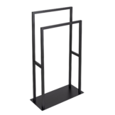 Wenko Handtuchständer 'Rivaltana' schwarz 2 Stangen 46 x 20 x 80 cm