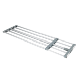 Wenko Teleskop-Klemmregal silber/grau 70-120 x 23 x 3 cm