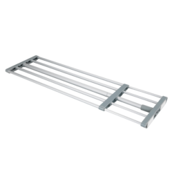 Wenko Teleskop-Klemmregal silber/grau 70-120 x 23 x 3 cm