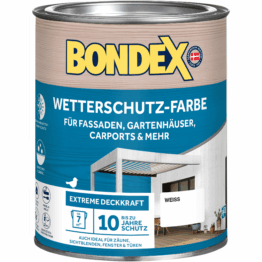 Bondex Wetterschutzfarbe weiß 750 ml