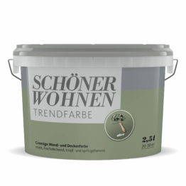 Schöner Wohnen Farbe Trendfarbe 'Olive' grün matt 2,5 l