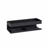 Wenko Wandablage 'Turbo-Loc® Genova' matt schwarz 30 x 10,5 x 8 cm