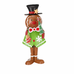 Dekofigur Lebkuchen mit Tanne 31 cm