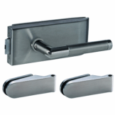 Glastürbeschlagset 'Malaga' Edelstahl satiniert