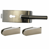 Glastürbeschlagset 'Malaga' PZ, Edelstahl satiniert