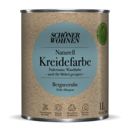 Schöner Wohnen Farbe Naturell Kreidefarbe 'Bergseeruhe' blaugrau matt 1 l
