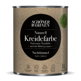Schöner Wohnen Farbe Naturell Kreidefarbe 'Nachthimmel' anthrazit matt 1 l