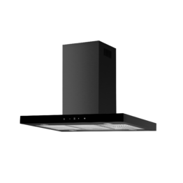 Respekta Inselhaube 'CH44199GISS-20' Metall/Glas schwarz 60 cm