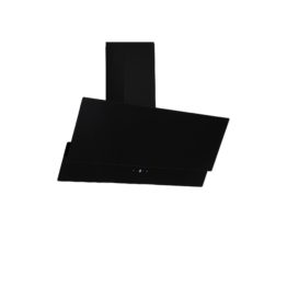 Respekta Schräghaube 'CH66038-90SAM' Metall/Glas schwarz 90 cm